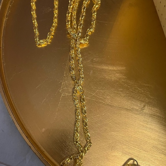 🔥SALE Vintage Gold handbag with Gold-Tone Chain - Picture 11 of 13